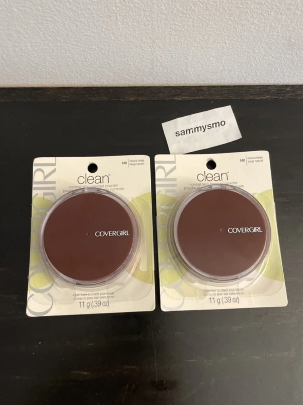 CoverGirl Clean Pressed Powder 140 Natural Beige 0.39 oz., x2 SEE DESCRIPTION